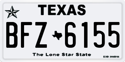 TX license plate BFZ6155