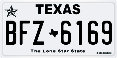 TX license plate BFZ6169