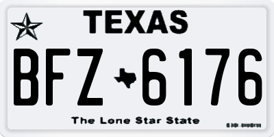 TX license plate BFZ6176