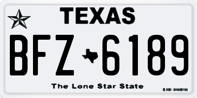 TX license plate BFZ6189