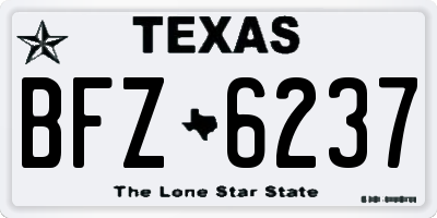 TX license plate BFZ6237