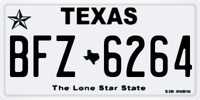 TX license plate BFZ6264