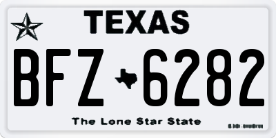 TX license plate BFZ6282