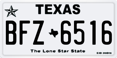 TX license plate BFZ6516