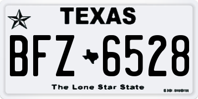 TX license plate BFZ6528
