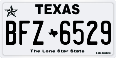 TX license plate BFZ6529