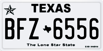 TX license plate BFZ6556
