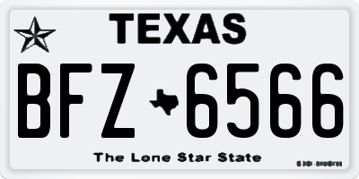 TX license plate BFZ6566