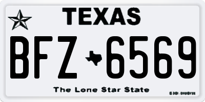 TX license plate BFZ6569