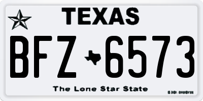TX license plate BFZ6573