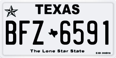 TX license plate BFZ6591