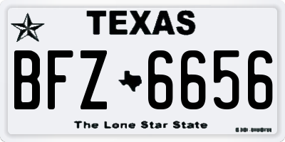 TX license plate BFZ6656