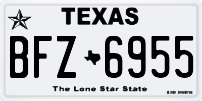 TX license plate BFZ6955