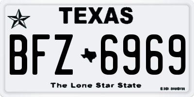TX license plate BFZ6969