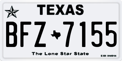 TX license plate BFZ7155