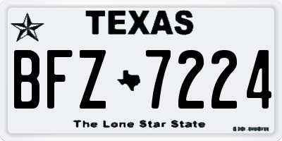 TX license plate BFZ7224