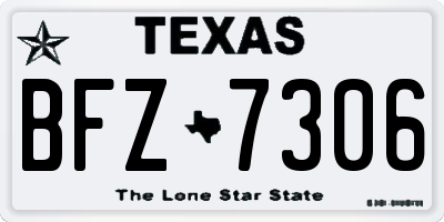 TX license plate BFZ7306