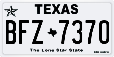 TX license plate BFZ7370