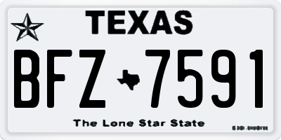 TX license plate BFZ7591