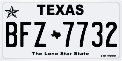 TX license plate BFZ7732