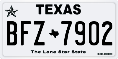 TX license plate BFZ7902