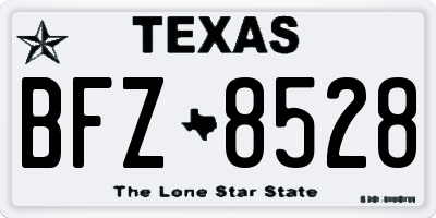 TX license plate BFZ8528