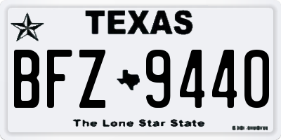 TX license plate BFZ9440