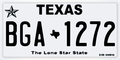 TX license plate BGA1272