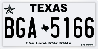 TX license plate BGA5166