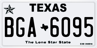 TX license plate BGA6095