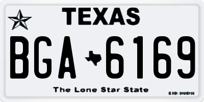TX license plate BGA6169