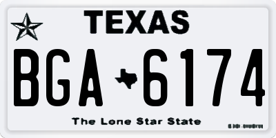 TX license plate BGA6174