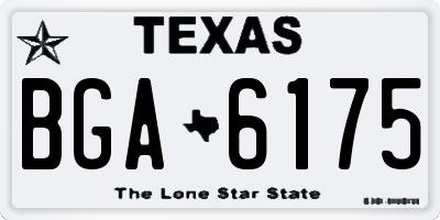 TX license plate BGA6175