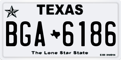 TX license plate BGA6186