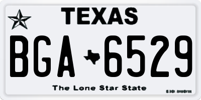 TX license plate BGA6529