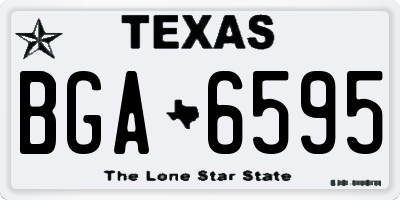 TX license plate BGA6595