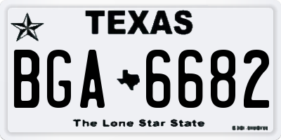 TX license plate BGA6682