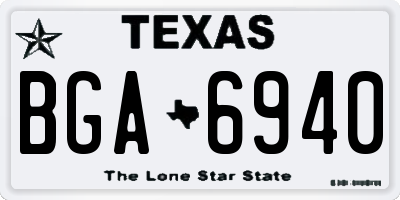 TX license plate BGA6940