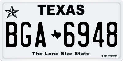 TX license plate BGA6948