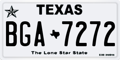 TX license plate BGA7272