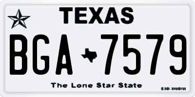 TX license plate BGA7579