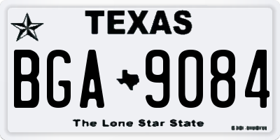TX license plate BGA9084