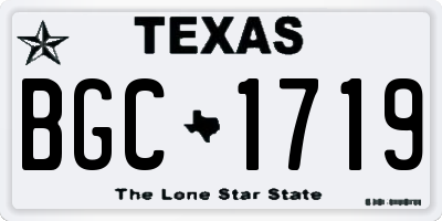 TX license plate BGC1719
