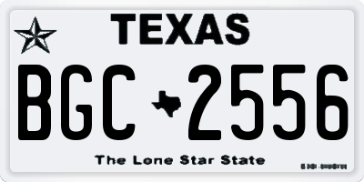 TX license plate BGC2556