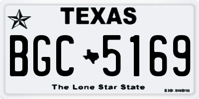 TX license plate BGC5169