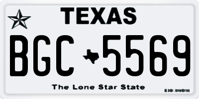 TX license plate BGC5569