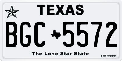 TX license plate BGC5572