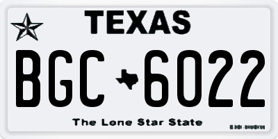 TX license plate BGC6022
