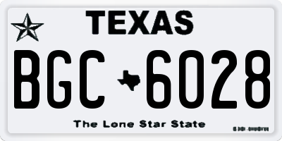 TX license plate BGC6028
