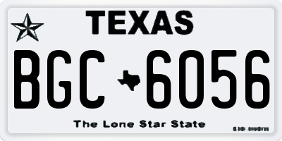TX license plate BGC6056
